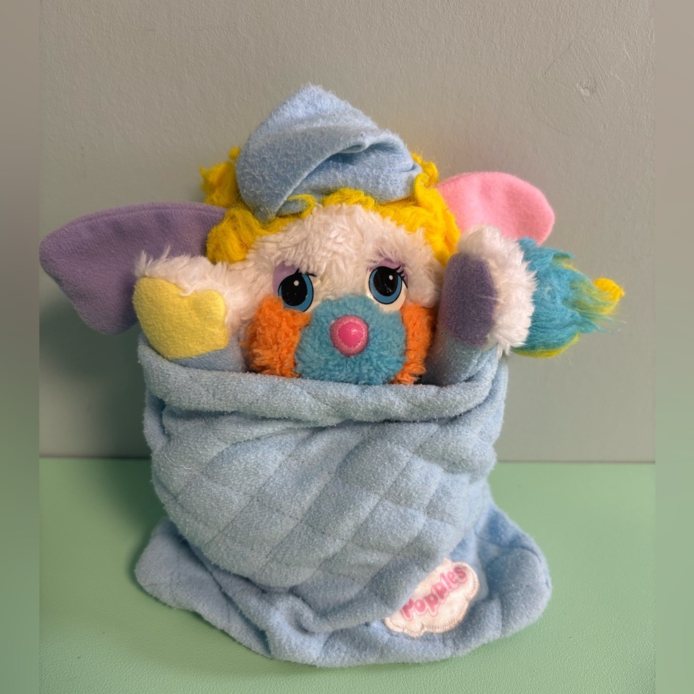 Vintage 1980’s Poppies Dog Plush Stuffed Animal, Kids Plush Toy